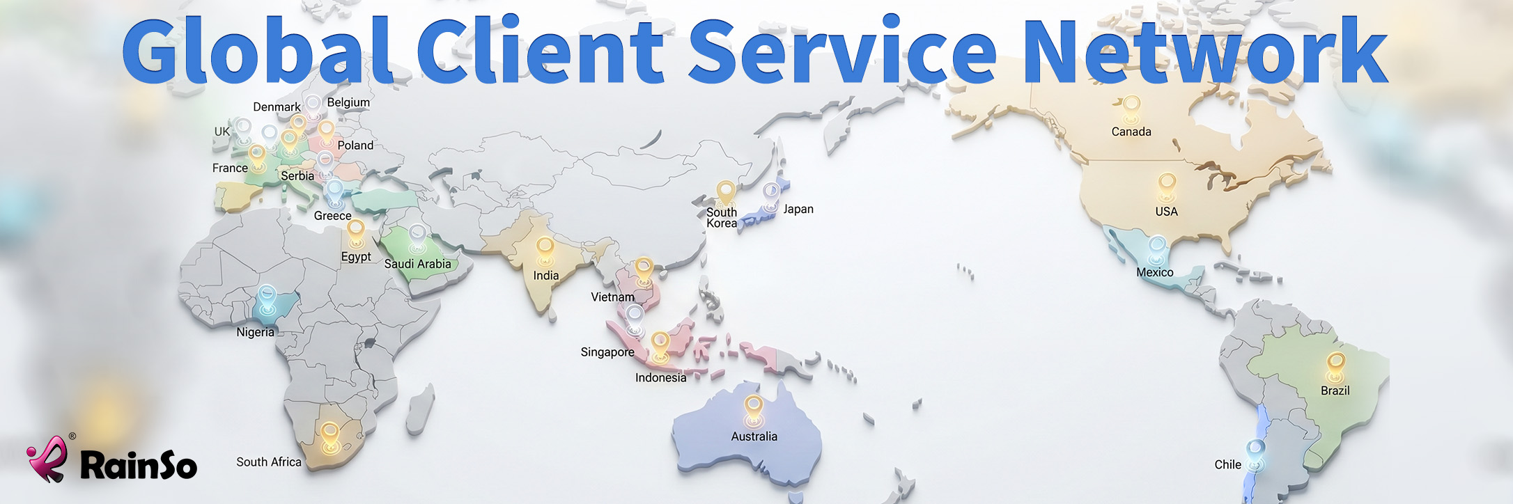 RainSo markets and customer distribution