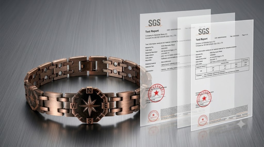 Supplier batch inspection for magnetic jewelry