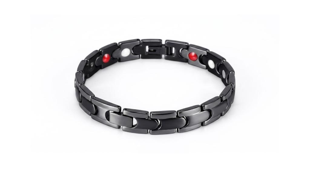 Matte black magnetic bracelet style