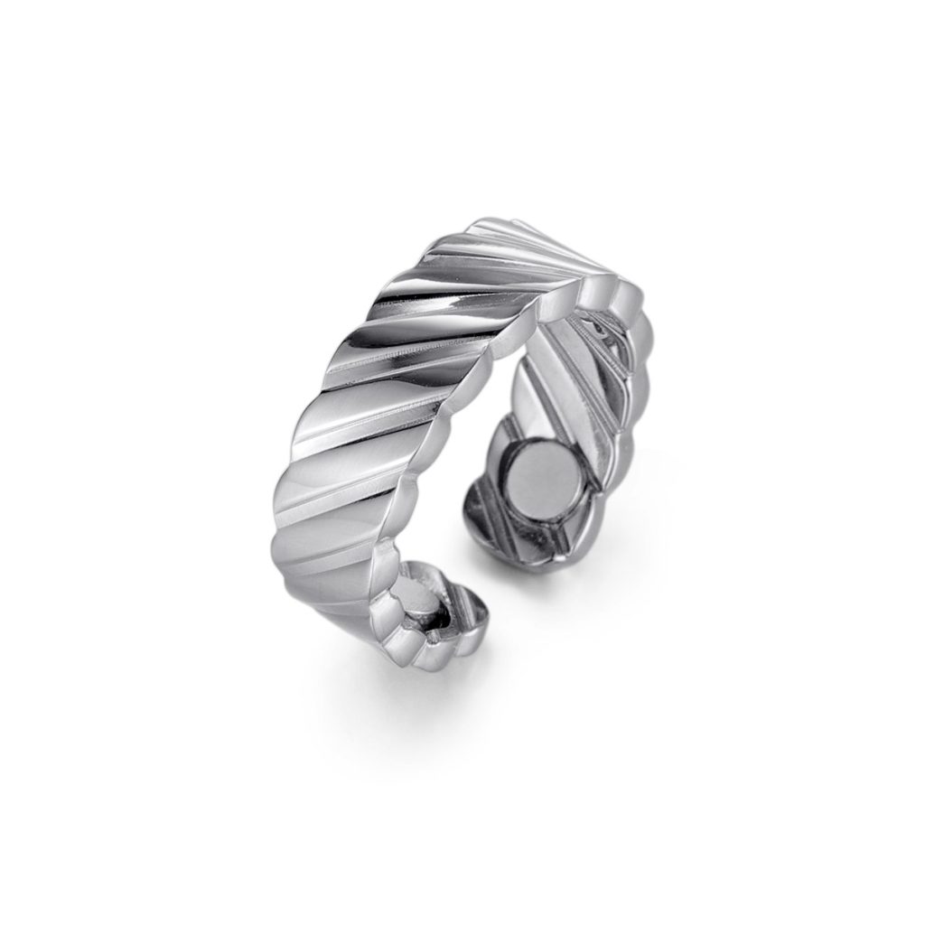 Magnetic Polished 316L Stainless Steel Ring image 2