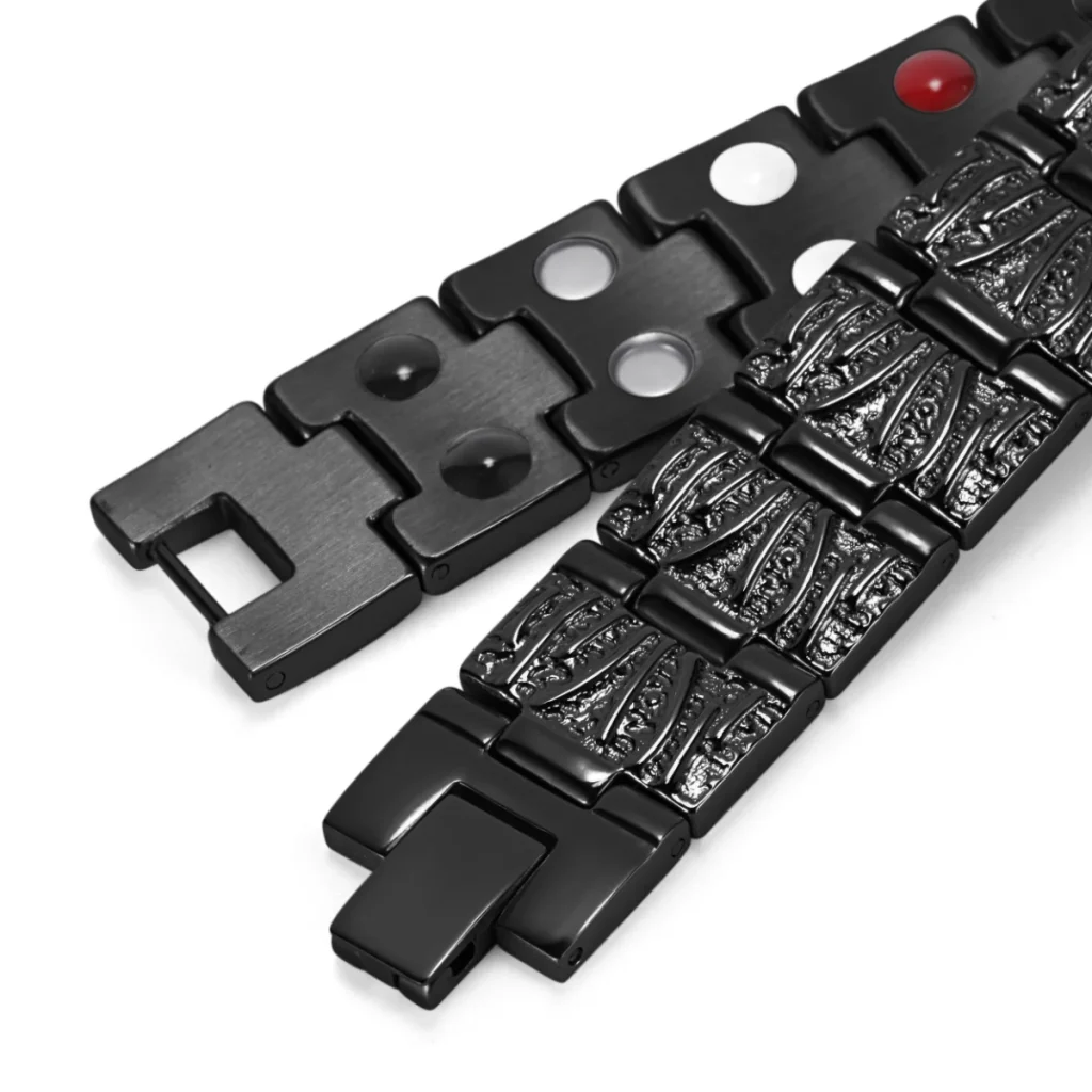 Four-in-One 316L Stainless Steel Bracelet - Polished Black image 2