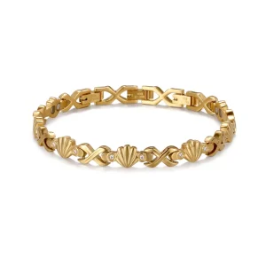Cnc Shell Inlay Bracelet - zirconia magnetic