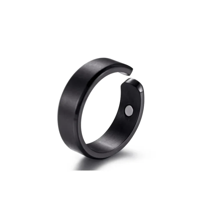 Magnetic Ring 316L Stainless Steel Black Matte - Rings
