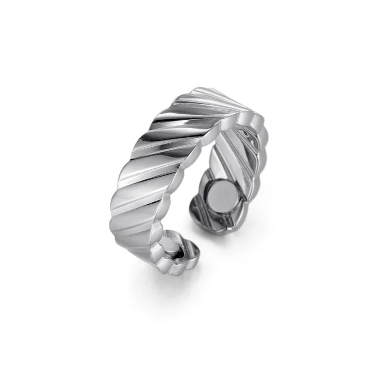 Magnetic Polished 316L Stainless Steel Ring