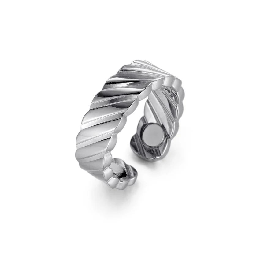 Magnetic Polished 316L Stainless Steel Ring