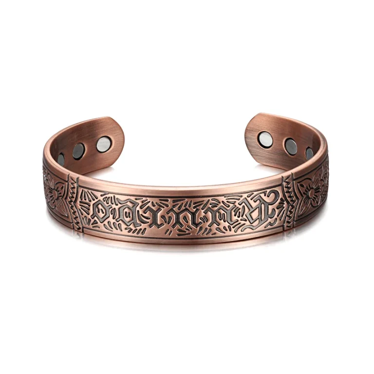 Magnetic Copper Bracelet Matte Finish - Copper Bracelets Wholesale