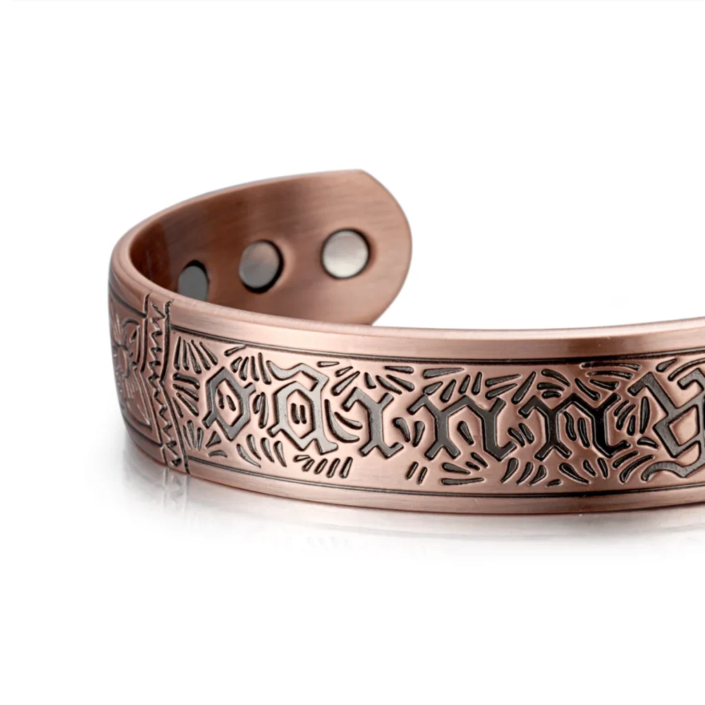 Magnetic Copper Bracelet Matte Finish - Copper Bracelets Wholesale image 2