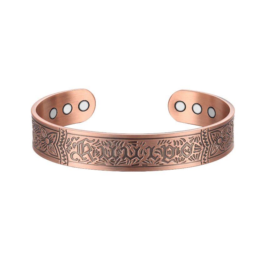 Antique Copper Matte Magnetic Bracelet - Copper Bracelets Wholesale