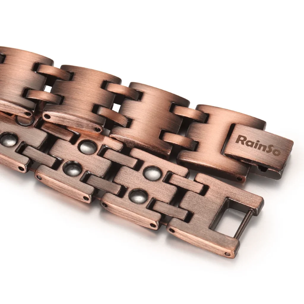 Magnetic Antique Copper & Black Bracelet - Matte Copper image 2