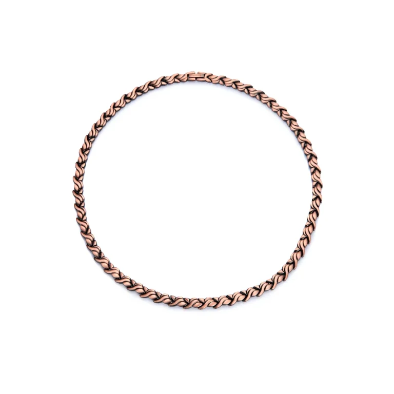 Magnetic Antique Copper Necklace – Matte Copper Necklace