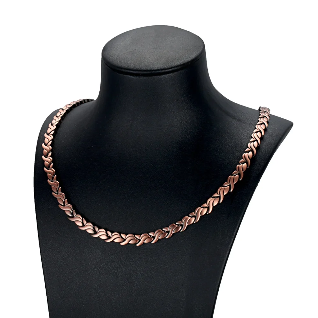 Magnetic Antique Copper Necklace – Matte Copper Necklace image 3