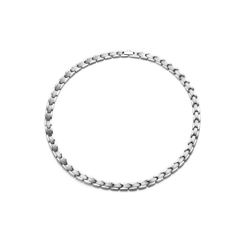 Four-in-One Titanium Necklace - Polished & Matte