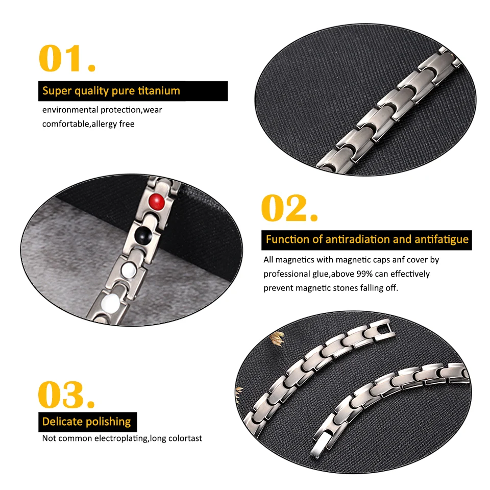 Four-in-One Titanium Necklace - Polished & Matte image 3