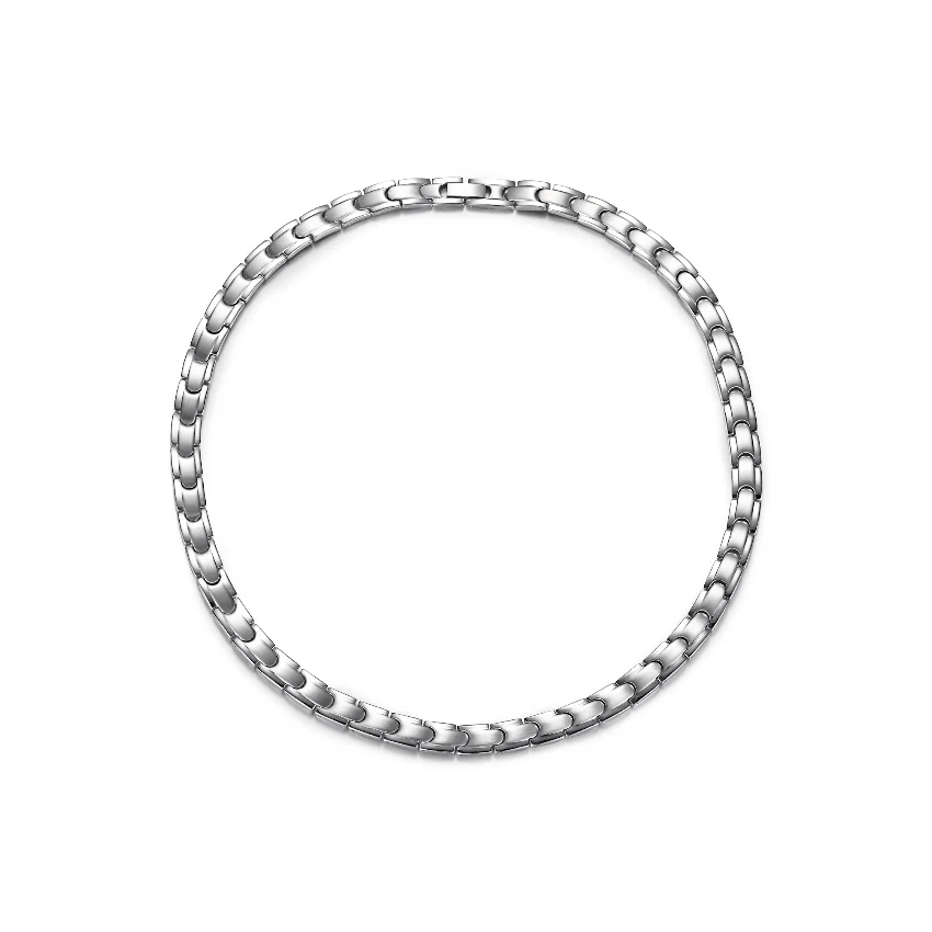 Four-in-One Titanium Necklace - Polished & Matte