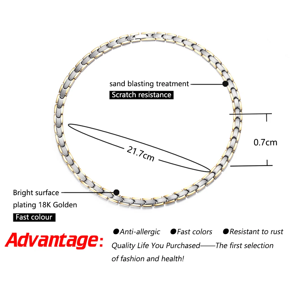 Four-in-One Titanium Necklace - Polished & Matte Two-Tone image 4