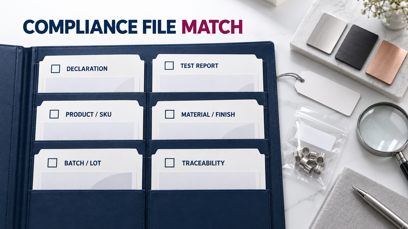 Matching Proposition 65 compliance file to a jewelry item